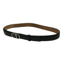 【中古】Christian Dior CDバックルレザーベルト ブラック サイズ:70 【300425】(クリスチャンディオール)