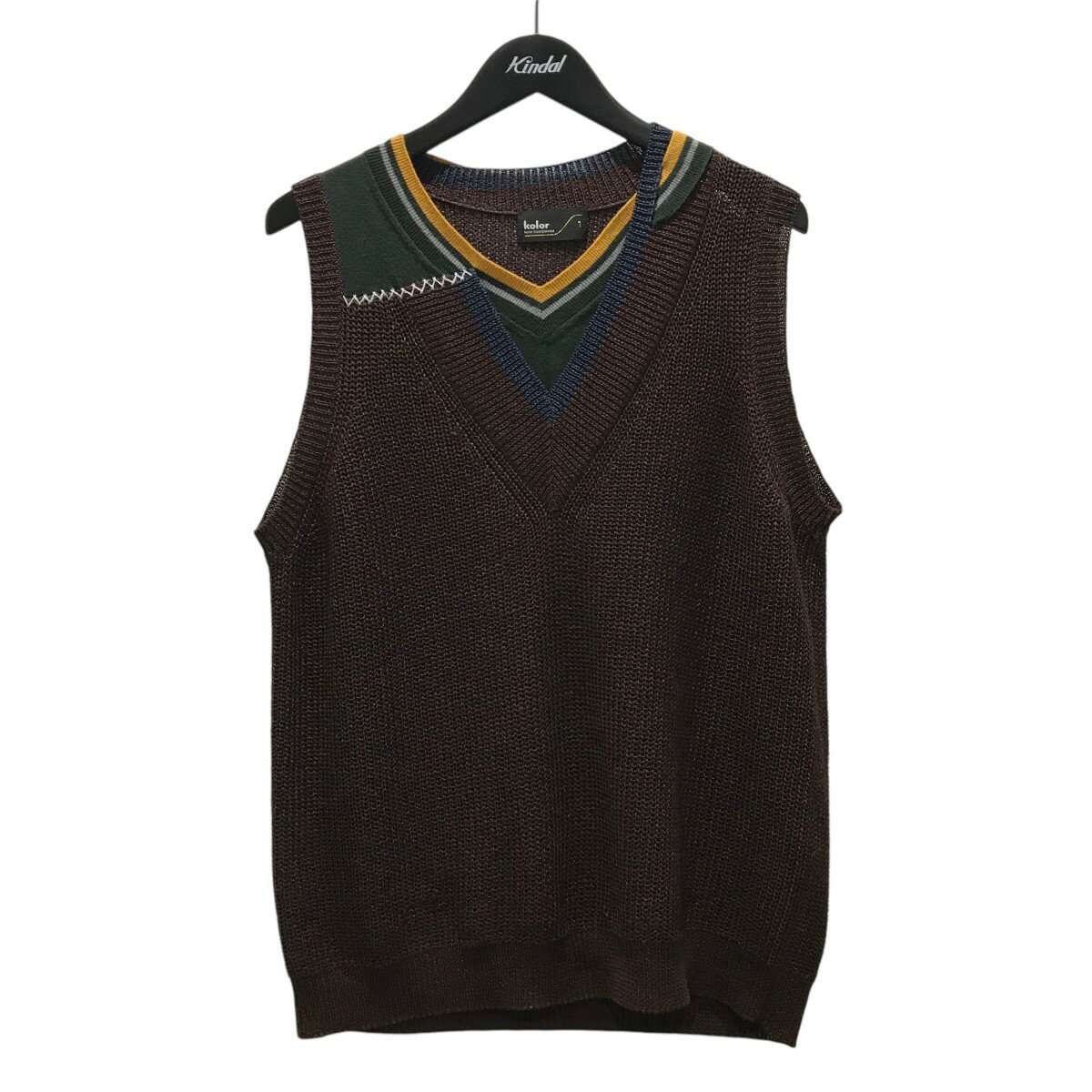 【新品】kolor 23aw ニットセーター サイズ3 グリーン 楽天市場】カインド(ブランドカラー(KOLOR))(ニット