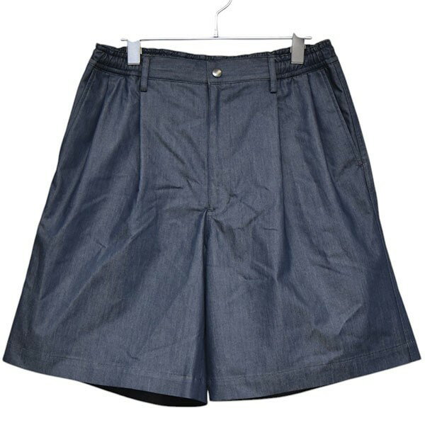 【中古】N.HOOLYWOOD 2025SS TUCK HALF PANTS タックワイドショートパンツ 9251-CP50-008 インディゴ サイズ:38 【290425】(エヌハリウッド)