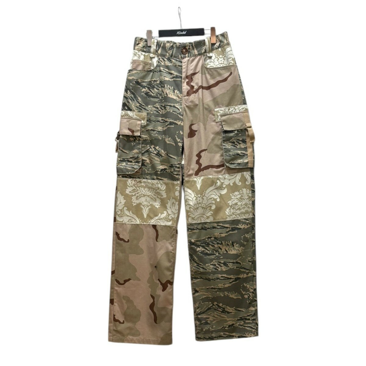 【中古】marine serre カモフラカーゴパンツ ベージュ サイズ:46 【290425】(マリーンセル)