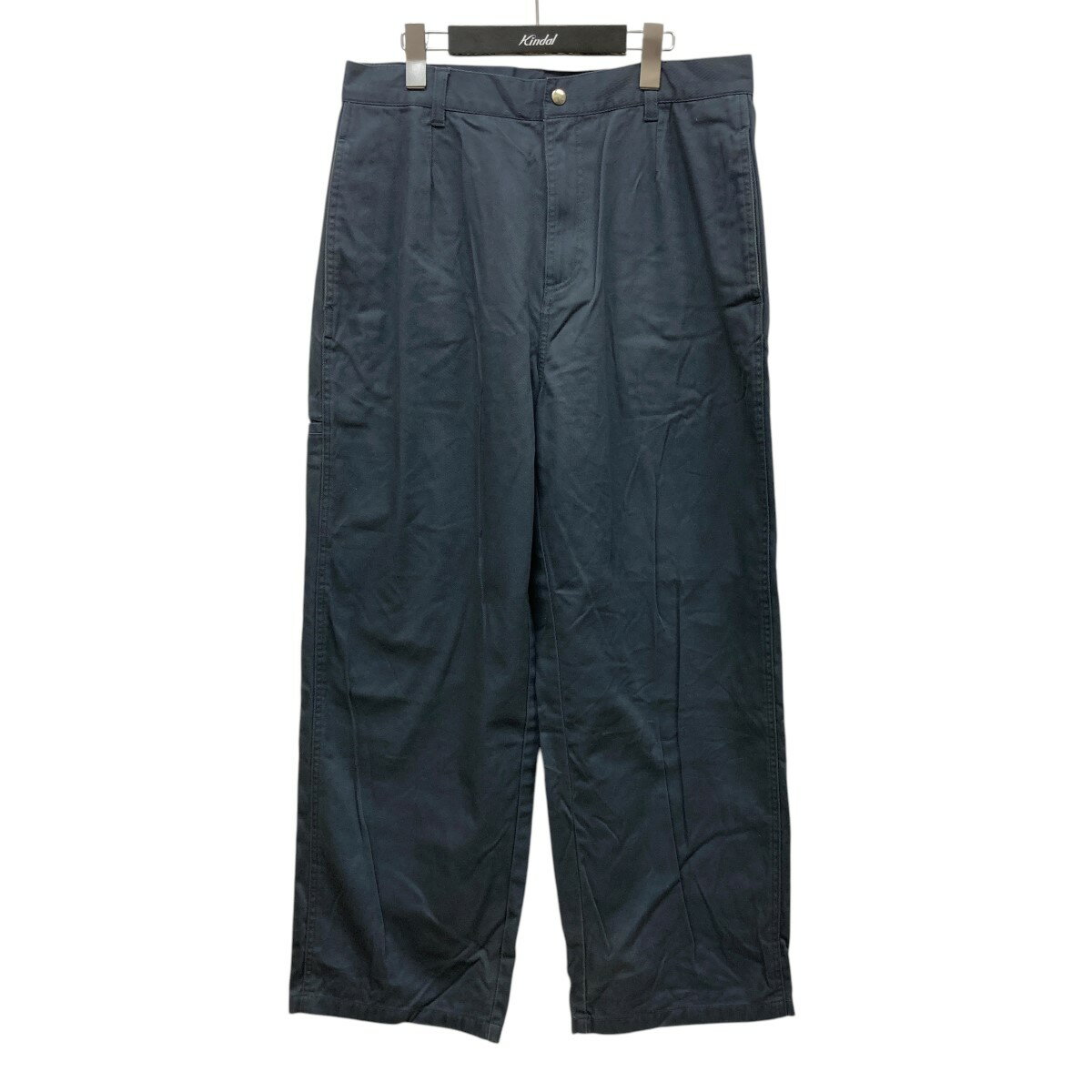 【中古】stussy ワイドパンツ ネイビー サイズ:32 【300425】(ステューシー)