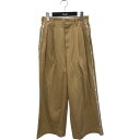【中古】beautiful people selvedge logo chino two tuck wide pants タックパンツ 1925105006 ベ...