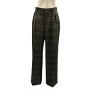 【中古】Mila Owen 24AW タックワイドパンツ 09WFP245907 ブラウン サイズ:1 【300425】(ミラオーウェン)