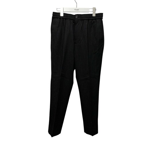 【中古】AMI Alexandre MattiussiCropped Pants ストライプイージーパンツ H21HT206.236 ブラック サイズ:38【価格見直し】 【中古】AMI Alexandre MattiussiCropped Pants ストライプイージーパンツ H21HT206.236 ブラック サイズ:38【価格見直し】