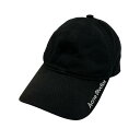 【中古】ACNE STUDIOS ツイルロゴキャップ FN-UX-HATS000281 ブラック 【010525】(アクネストゥディオズ)