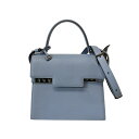 【中古】DELVAUX 2WAYショルダーバッグ/タンペートPM C12F ブルー 【010525】(デルヴォー)