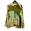 【中古】PAMM 総柄シャツ ベージュ×オリーブ サイズ:L 【010525】(パム)(4)