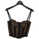 【中古】GUCCI GGネットコルセットトップス ブラック サイズ:S 【010525】(グッチ)