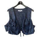 【中古】SASQUATCHfabrix. DRAWSTRING PK VEST ベスト 23SS-GOA-005 ネイビー サイズ:L 【020525】(サスク...