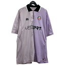 【中古】Martine rose 24SS HALF AND HALF FOOTBALL TOP in LILAC ポロシャツ バイオレット サイズ:S 【02...