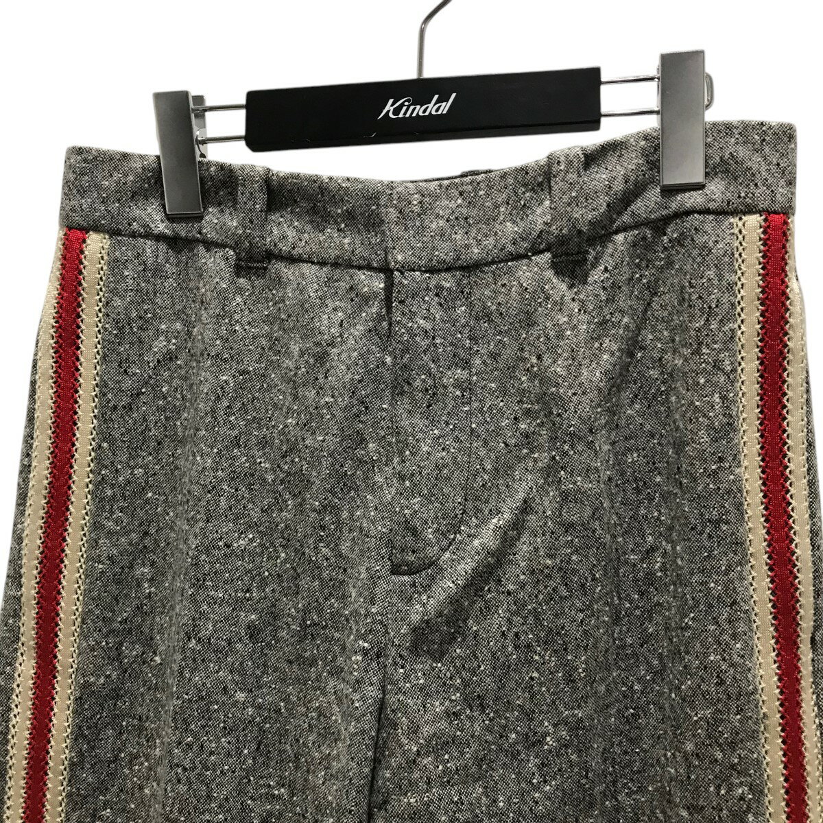 【中古】WALES BONNERサイドラインパンツ 65-23-0634-990 グレー サイズ：44【価格見直し】