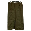 【中古】tricot COMME des GARCONS 玉虫色 サルエルパンツ TQP011 グリーン サイズ:L 【020525】(トリココムデギャルソン)