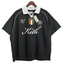 【中古】KITH 24AW Kith Shadow Stripe Marcel Soccer Top シャドーストライプ サッカー トップ ゲームシャツ ポロシ...