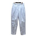 【中古】J&M DAVIDSON タックパンツ 08732-20314P ライトブルー サイズ:10 【020525】(ジェイアンドエムデヴィッドソン)