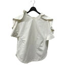 【中古】JIL SANDER 半袖ブラウス JSPU560426WU33030021 ホワイト サイズ:36 【030525】(ジルサンダー)(4)