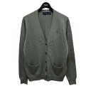 【中古】POLO RALPH LAUREN ニットカーディガン グレー サイズ:S 【030525】(ポロラルフローレン)