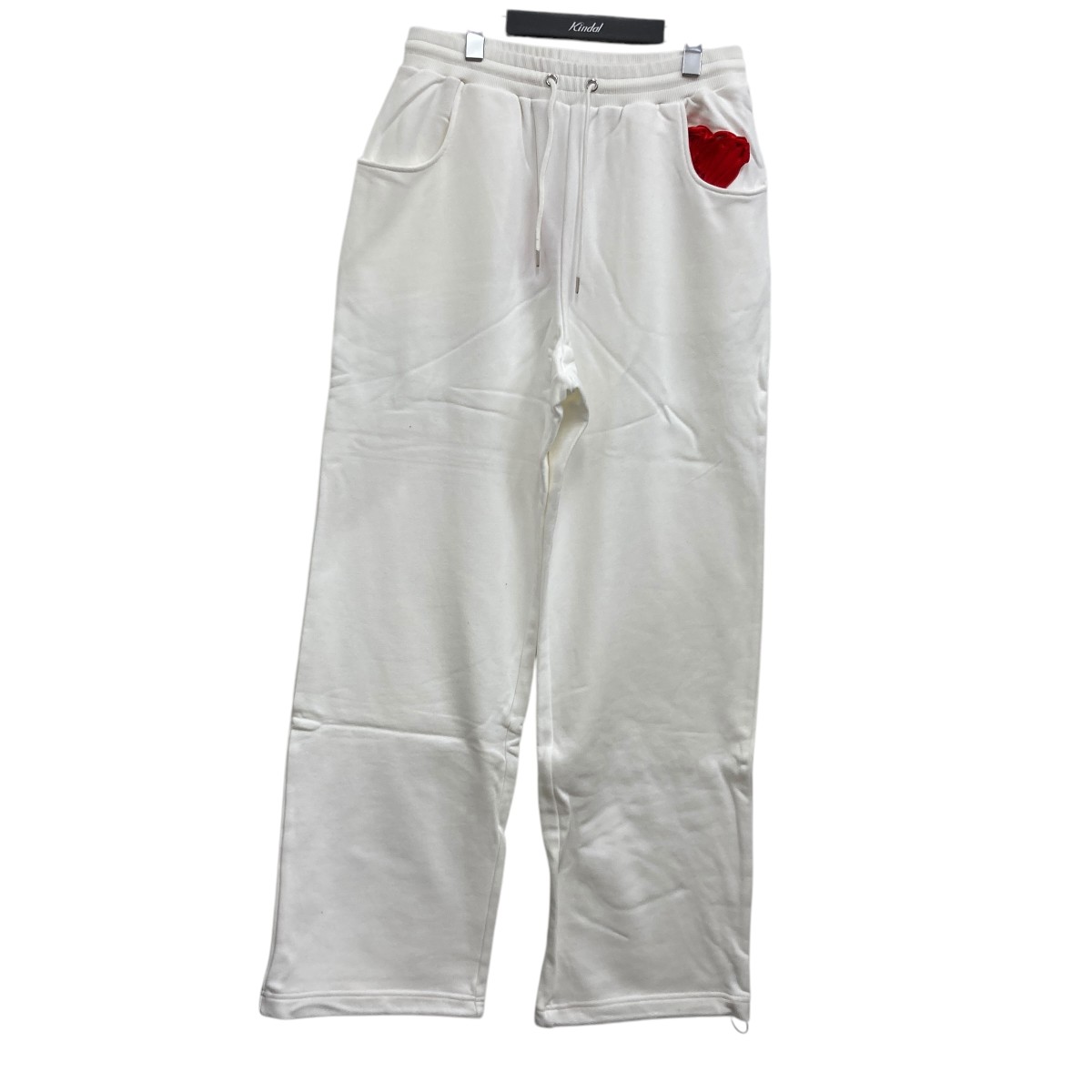 【中古】La MofielWith Love Sweat Pants スウェットパンツ ホワイト サイズ:L【価格見直し】