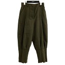 【中古】Vivienne Westwood RED LABEL タックデザインパンツ オリーブ サイズ:1 【030525】(ヴィヴィアンウエストウッドレッドレーベル)