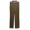 【中古】MaxMara ストライプ ワイドパンツ ベージュ サイズ:38 【040525】(マックスマーラ)