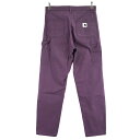 【中古】CARHARTT WIP W’ PIERCE PANT RW BOYFRIEND ウィメンズ ロゴ ペインター ピアス パンツ パープル サイズ:26 ...