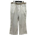 【中古】JUNYA WATANABE CDG メッシュ切替リネンパンツ JQ-P018 ホワイト×ベージュ サイズ:M 【040525】(ジュンヤワタナベコムデ...