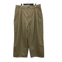 【中古】CAMIEL FORTGENSチェックワイドパンツ ブラウン サイズ:M【価格見直し】(4)