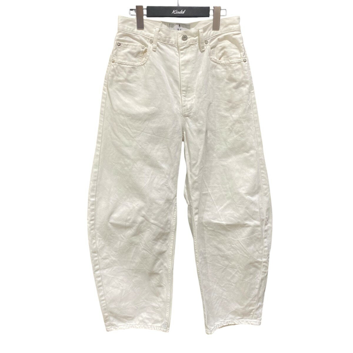 【中古】Curensology カーヴィーデニムパンツ CL205016ER ホワイト サイズ:40 【040525】(カレンソロジー)