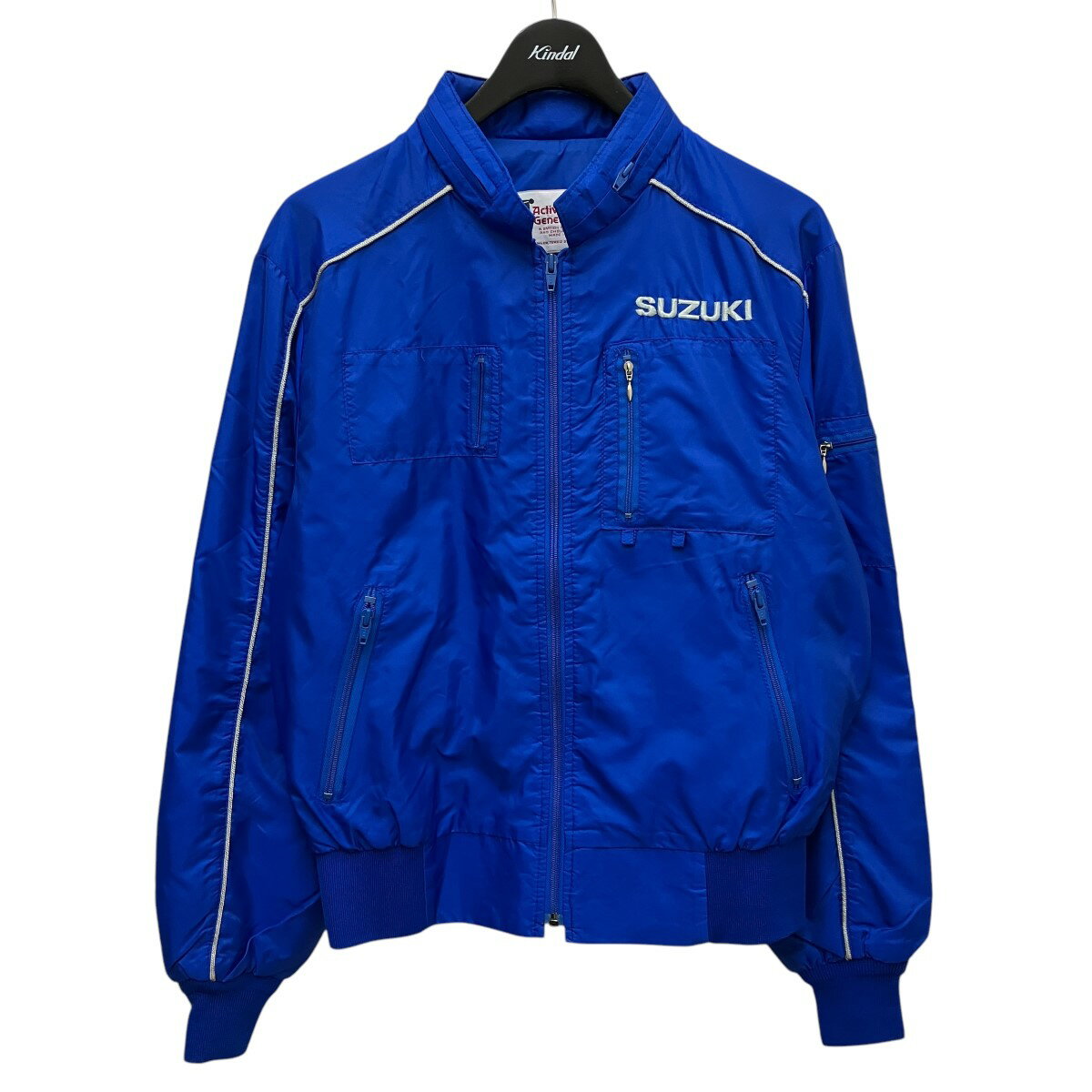 【中古】Active Generation 90’s vintage SUZUKI ナイロンジャケット ブルー サイズ:M 【050525】(アクティブジェネレーション)