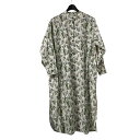 【中古】atelier nuruse botanical 総柄シャツワンピース na F02051 B 黄緑 サイズ:F 【050525】(アトリエナルセ)