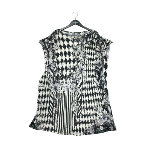 【中古】BALMAIN 総柄 ノースリーブワンピース ブラック×ホワイト サイズ:36 【050525】(バルマン) 【中古】BALMAIN 総柄 ノースリーブワンピース ブラック×ホワイト サイズ:36 【050525】(バルマン)