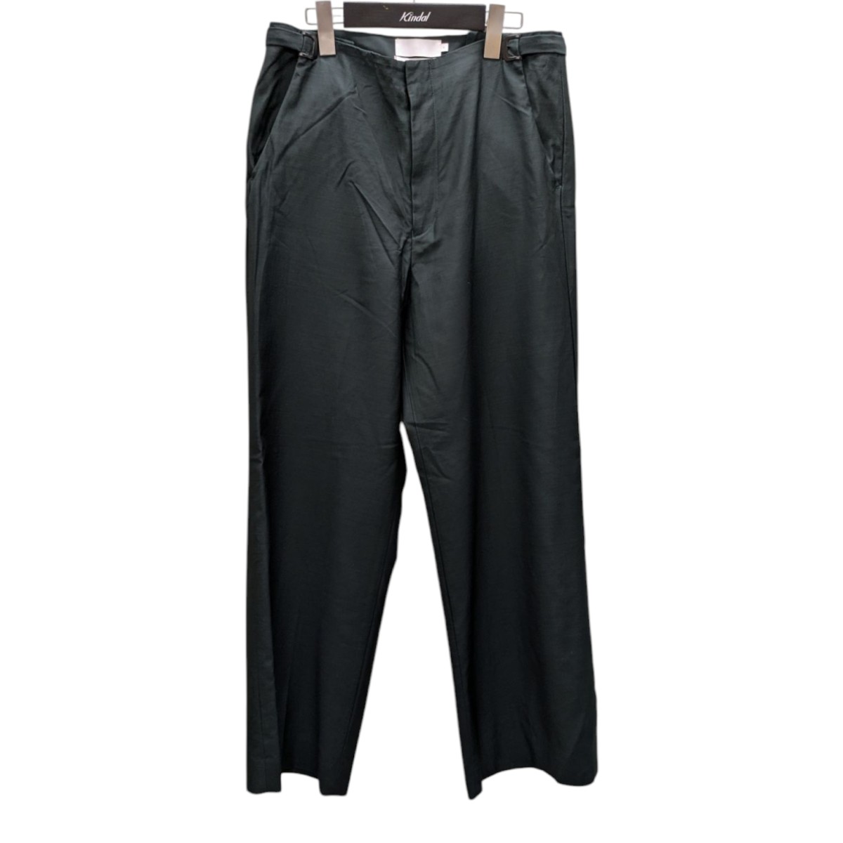 【中古】Graphpaper Wool Cupro Adjustable Waisted Trousers グリーン サイズ:0 【060525】(グラフペーパー)