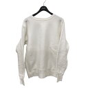 【中古】Champion USA製 単色タグ復刻 リバースウィーブスウェット ホワイト サイズ:XL 【060525】(チャンピオン)