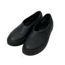 【中古】SAKAGUCHI レザースリッポン スニーカー ブラック サイズ:7 【070525】(サカグチ)