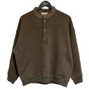 【中古】alvana 「Massive Henley Neck Sweat」 ヘンリーネックスウェット カーキ サイズ:2 【070525】(アルヴァナ)