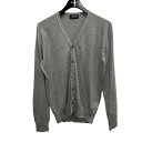 【中古】JOHN SMEDLEY Vネックカーディガン グレー サイズ:S 【080525】(ジョンスメドレー)
