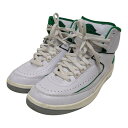 【中古】NIKE Jordan 2 Retro Lucky Green ハイカットスニーカー DR8884-103 ホワイト サイズ:27.0cm 【080525】(ナイキ)(4)
