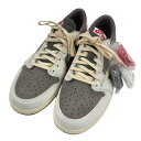 【中古】NIKE×TRAVIS SCOTTAIR JORDAN 1 LOW OG SP スニーカー DM7866 162 モカ サイズ:28.5cm【価格見直し...