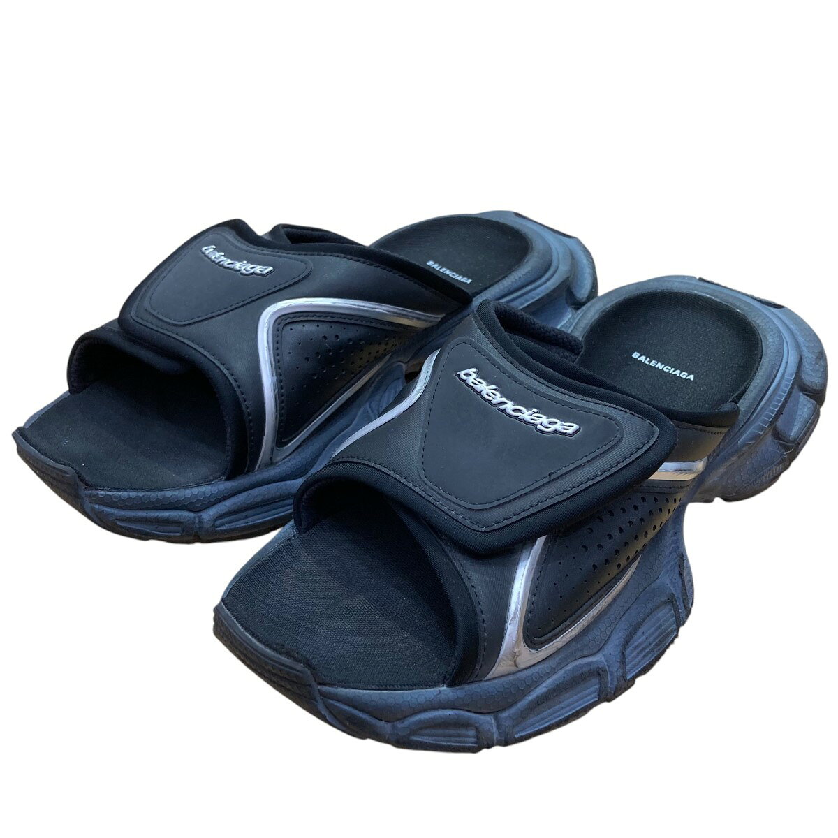 BALENCIAGA BBスライド サンダル ブラック 26.5cm 正規品