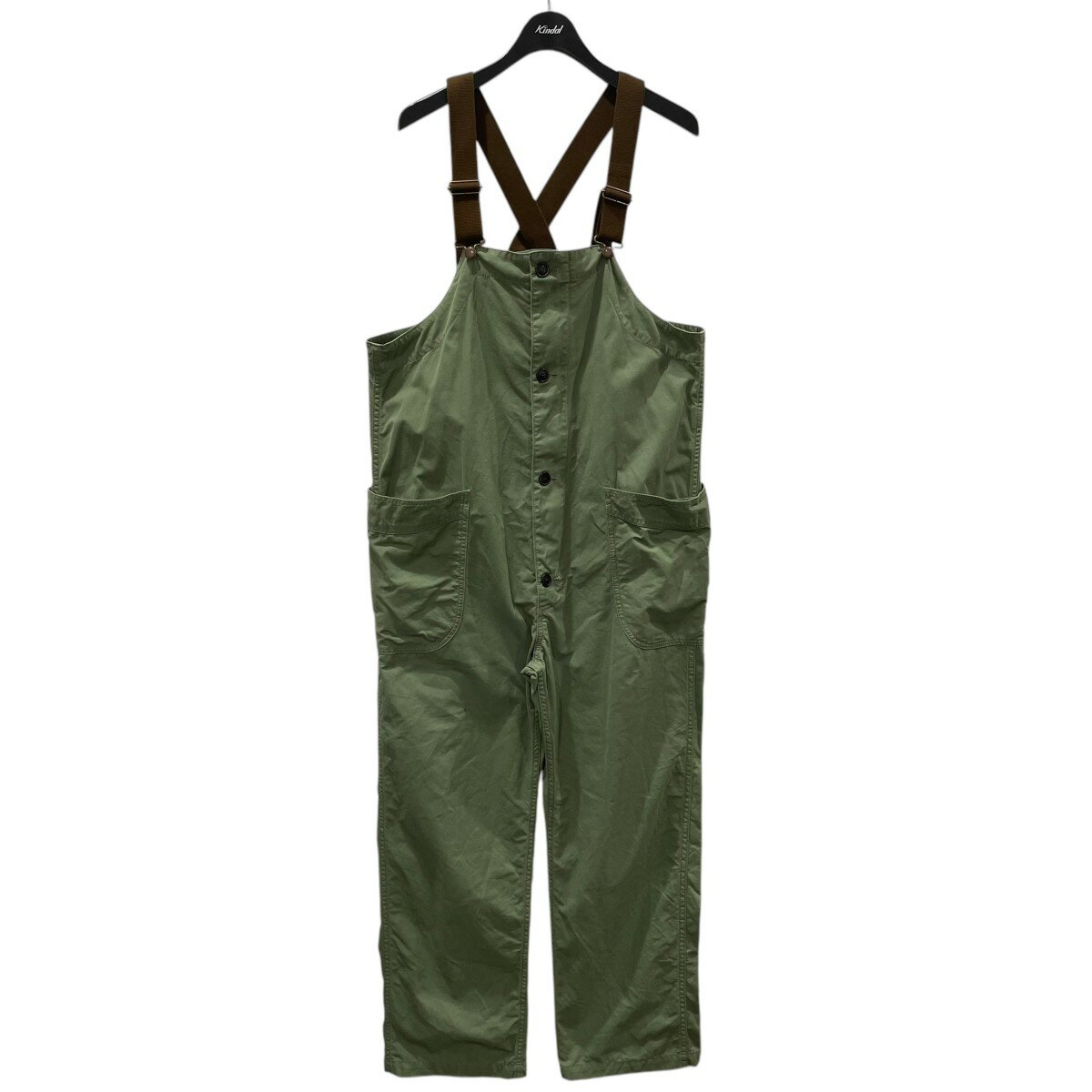 【中古】GO HEMPオーバーオール TUBE VENDOR ALL PANTS チューブベンダーオールパンツ オリーブ・ブラウン サイズ:M【価格見直し】