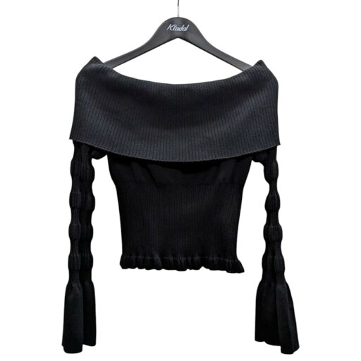 【中古】FETICO STRIPE KNIT OFF-SHOULDER TOP オフショルダーニットトップ FTC244-0722 ブラック サイズ:1 【100525】(フェティコ) 【中古】FETICO STRIPE KNIT OFF-SHOULDER TOP オフショルダーニットトップ FTC244-0722 ブラック サイズ:1 【100525】(フェティコ)