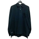 【中古】uniform experiment L S POCKET BAGGY POLO ポロシャツ UE 240042 ブラック サイズ:2 【100525】...