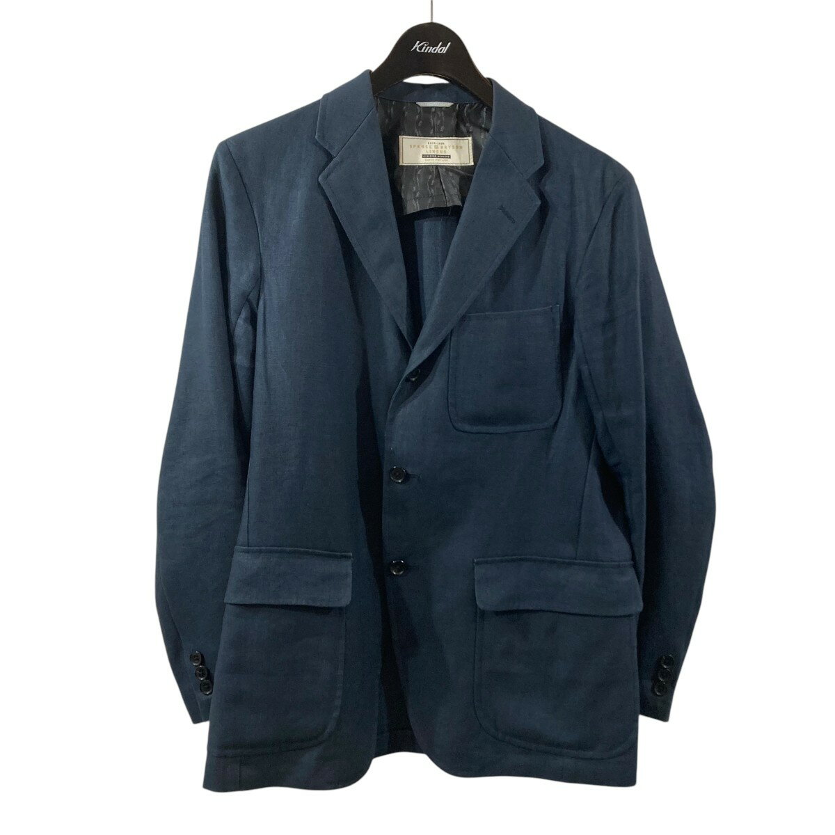 【中古】KENNETH FIELD テーラードジャケット ネイビー サイズ:36 【100525】(ケネスフィールド)