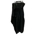 【中古】nagonstans リネンワイドパンツ 470BS231-6460 ブラック サイズ:36 【100525】(ナゴンスタンス)