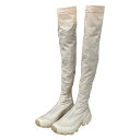 【中古】SALOMON×MM6 Maison Margielaソックスニーカー ピンク サイズ:23.5cm【価格見直し】