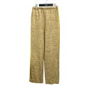 【中古】6(ROKU) BEAUTY&YOUTH 24SS カットソーラインパンツ イージーパンツ 8614 241 0649 イエロー サイズ:36 【100...