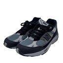 【中古】NEW BALANCEローカットスニーカー グレー サイズ:8 1/2【価格見直し】