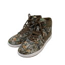 【中古】NIKEハイカットスニーカー オリーブ サイズ:29cm【価格見直し】