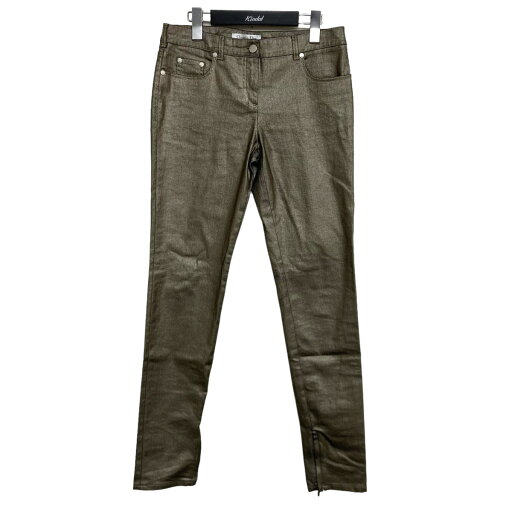 【中古】Christian Dior コーティング タイトパンツ 0E22455A1303 ゴールド サイズ:38 【100525】(クリスチャンディオール) 【中古】Christian Dior コーティング タイトパンツ 0E22455A1303 ゴールド サイズ:38 【100525】(クリスチャンディオール)