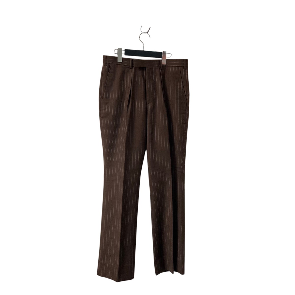 【中古】LITTLEBIG 21AW Tucked Flare Trousers スラックス LB213 PT04 ブラウン サイズ:48 【100525】(リトルビッグ)