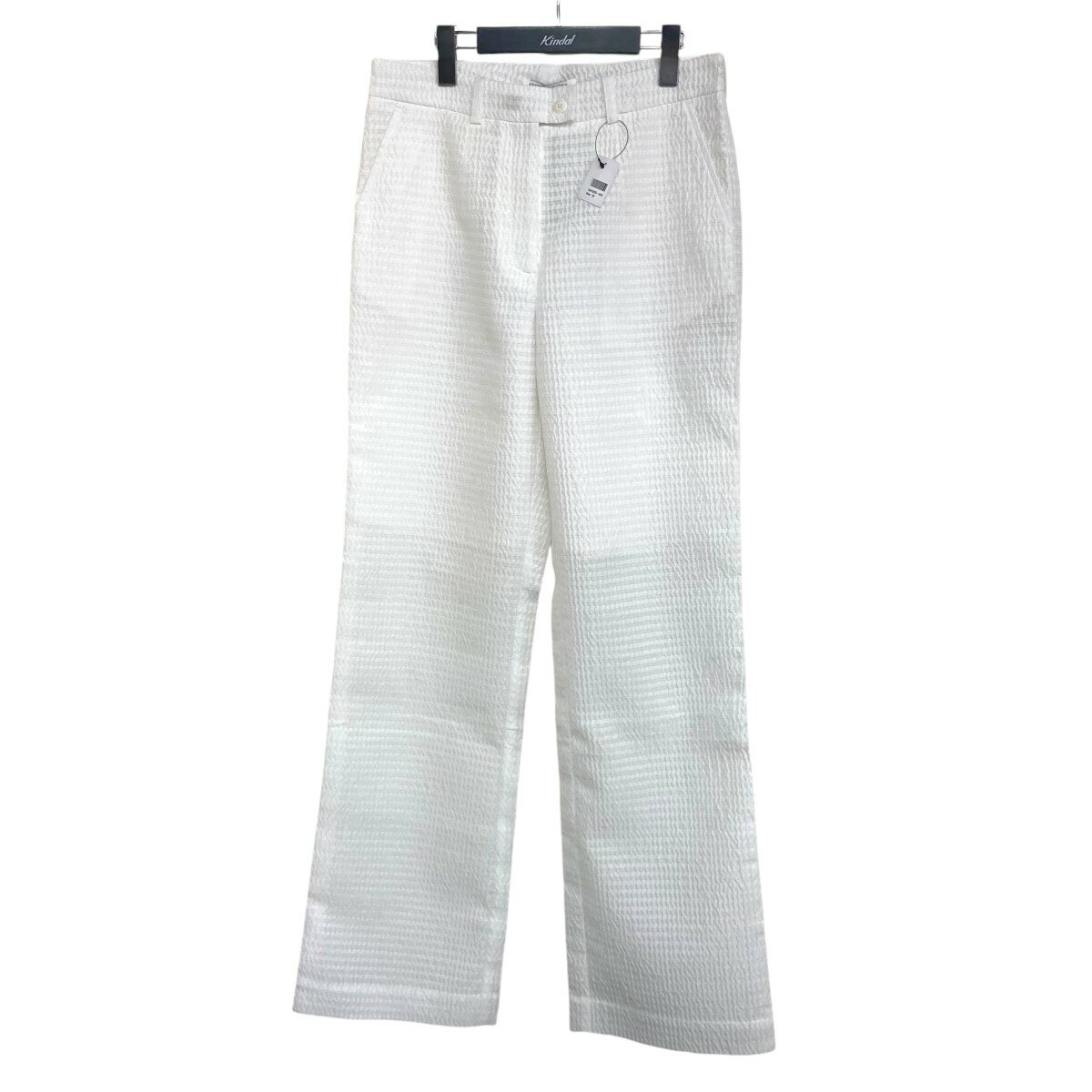 【中古】Cecilie Bahnsen20SS SONJA STRAIGHT LEG TROUSERS トラウザー SS20 0030 ホワイト サイズ:UK1...